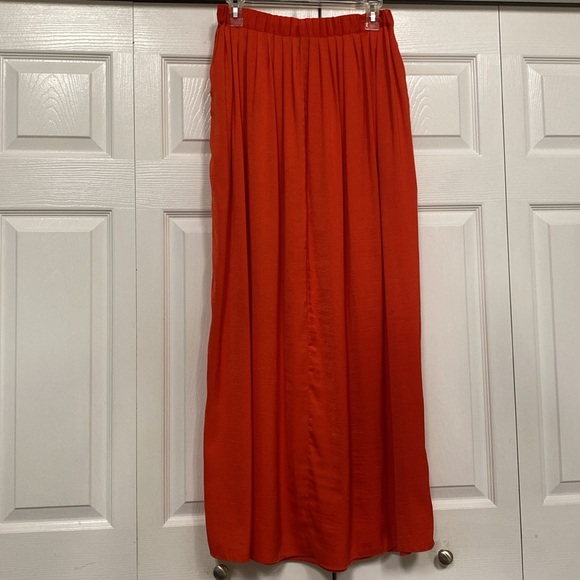 ❌SOLD❌BCBGMaxAzria Sofia Pleated Maxi Skirt Red size XS - Picture 6 of 16
